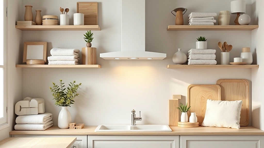Coleção de objetos domésticos: utensílios de cozinha, toalhas de banheiro, travesseiros, molduras, lâmpadas e outros itens do dia a dia