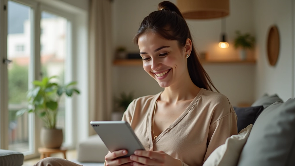 Mulher portuguesa estudando inglês